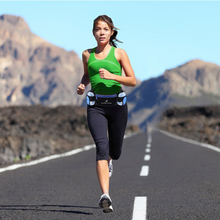 Load image into Gallery viewer, Running Hydration Belt Waist Bag with Water-Resistant Pockets and 2 Water Bottles for Outdoor Sports