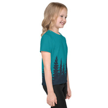 Load image into Gallery viewer, Treeline in Eastern Blue Kids Crew Neck T-Shirt