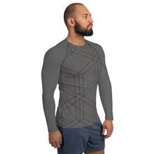 Load image into Gallery viewer, Zambezi Geometry Gray Men's Rash Guard