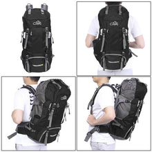 Load image into Gallery viewer, 60L Waterproof Foldable Backpack Camping Bag with Rain Cover