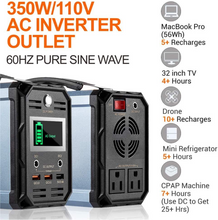 Load image into Gallery viewer, 110V 300W Generator Portable Power Station Supply for Outdoor