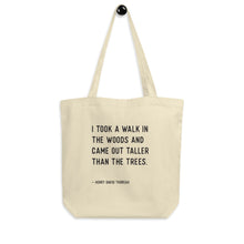 Load image into Gallery viewer, Henry David Thoreau Quote EcoTote Bag