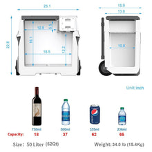 Load image into Gallery viewer, ACOPOWER LionCooler X50A Combo, Portable Solar Freezer (52 Quart Capacity) & Extra Backup 173Wh Battery