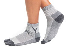 Load image into Gallery viewer, V-Toe Light Grey Wool Casual or Hiking Flip-Flop Tabi Big Toe Chaco Socks