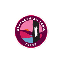 Load image into Gallery viewer, Appalachian Trail Round - Purple Bubble-free stickers