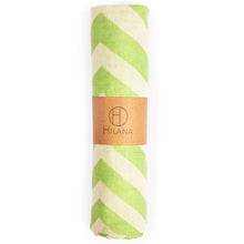 Load image into Gallery viewer, Mersin Eco-friendly Ultra Soft Chevron Towel - Green