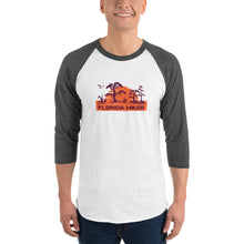 Load image into Gallery viewer, Florida Hiker Sunset 3/4 sleeve raglan shirt