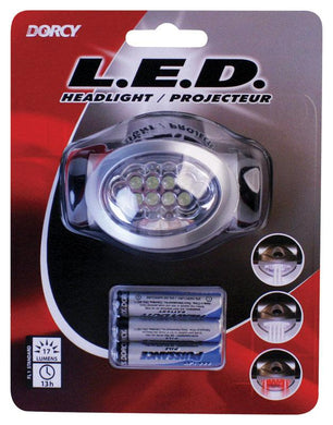 Dorcy  17 lumens Black  LED  Headlight  AAA Battery