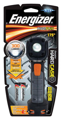 Energizer  HardCase  300 lumens Black  LED  Flashlight  AA Battery