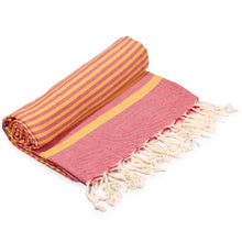 Load image into Gallery viewer, Fethiye Striped Ultra Soft Eco-Friendly - Pink + Orange