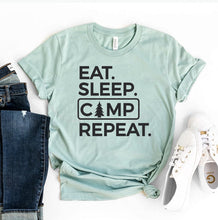 Load image into Gallery viewer, Eat Sleep Camp Repeat T-shirt