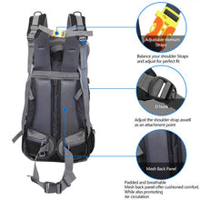 Load image into Gallery viewer, 60L Waterproof Foldable Backpack Camping Bag with Rain Cover