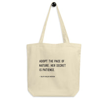 Load image into Gallery viewer, Ralph Waldo Emerson Quote EcoTote Bag