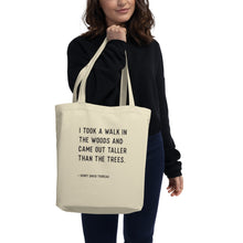 Load image into Gallery viewer, Henry David Thoreau Quote EcoTote Bag