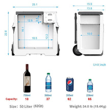 Load image into Gallery viewer, ACOPOWER LionCooler X50A Combo, Portable Solar Freezer (52 Quart Capacity) &amp; Extra Backup 173Wh Battery