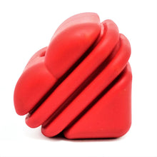 Load image into Gallery viewer, MKB Heart on a String Ultra-Durable Durable Rubber Chew Toy, Reward Toy, Tug Toy, and Retrieving Toy - Large - Red