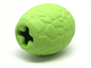MKB Dinosaur Egg Durable Rubber Chew Toy & Treat Dispenser - Large - Green