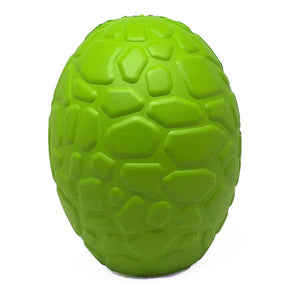 MKB Dinosaur Egg Durable Rubber Chew Toy & Treat Dispenser - Large - Green