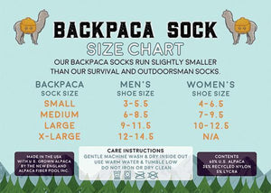 BACKPACA Lightweight Hiker Alpaca Sock