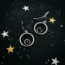 Load image into Gallery viewer, Meteorite Jewelry Set - Circle Necklace and Earrings