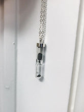 Load image into Gallery viewer, Space Time Hourglass Necklace with Meteorite Dust