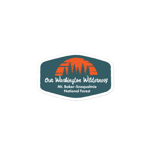 Mt.Baker-Snoqualmie National Forest - Washington Bubble-free stickers
