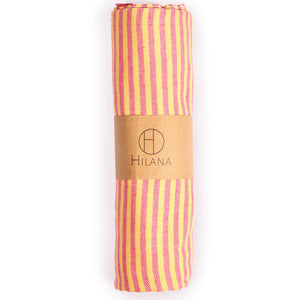 Fethiye Striped Ultra Soft Eco-Friendly - Pink + Orange